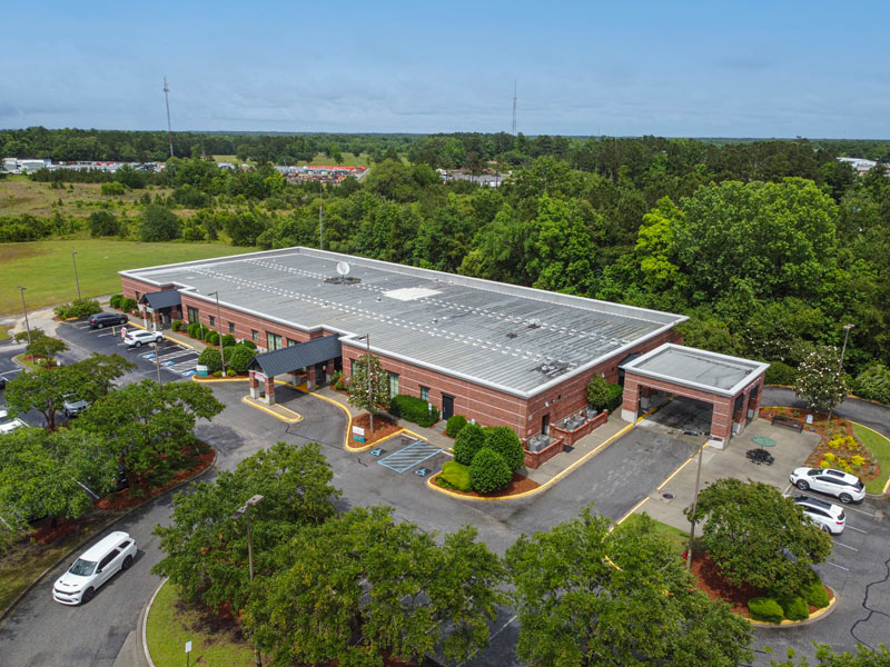 Arail photo of the Moncks Corner Medical Center building